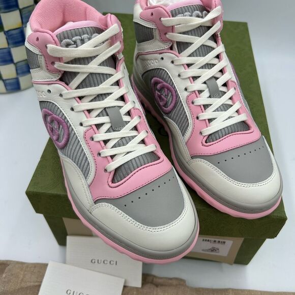 Women’s Gucci interlocking G high top sneakers size 35 made in Italy - Picture 10 of 10